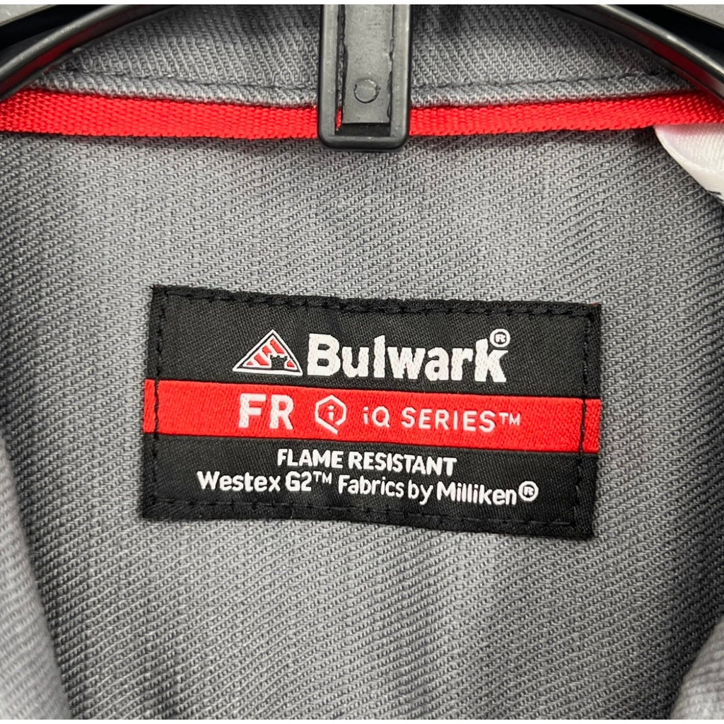BULWARK Men's iQ Series Endurance Collection FR Work Shirt Medium Grey NWOT