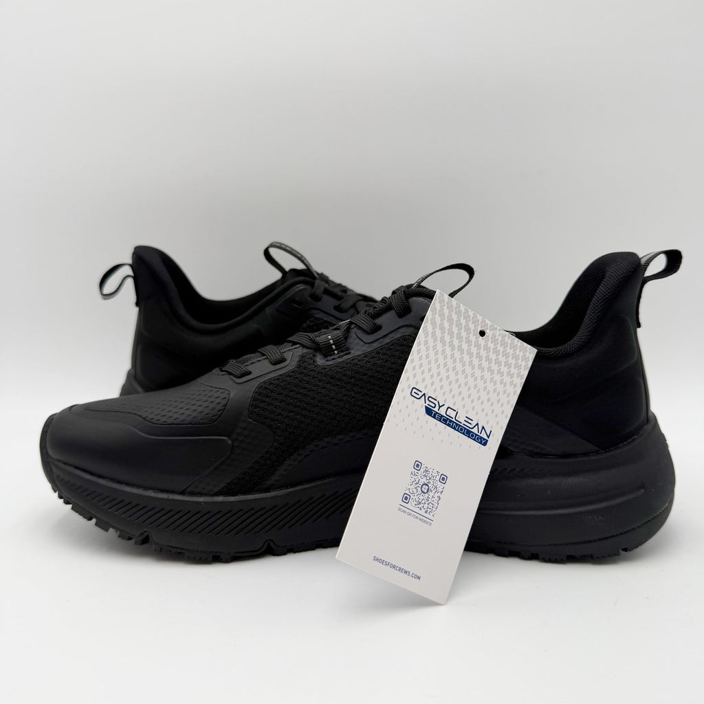 Shoes for Crews Mens Crossing Work Shoe US 7.5 Wide Black SR Water Resistant NIB