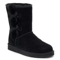 Koolaburra by UGG Womens Victoria Short Winter Boots US 5 EU 36 Black Suede NIB