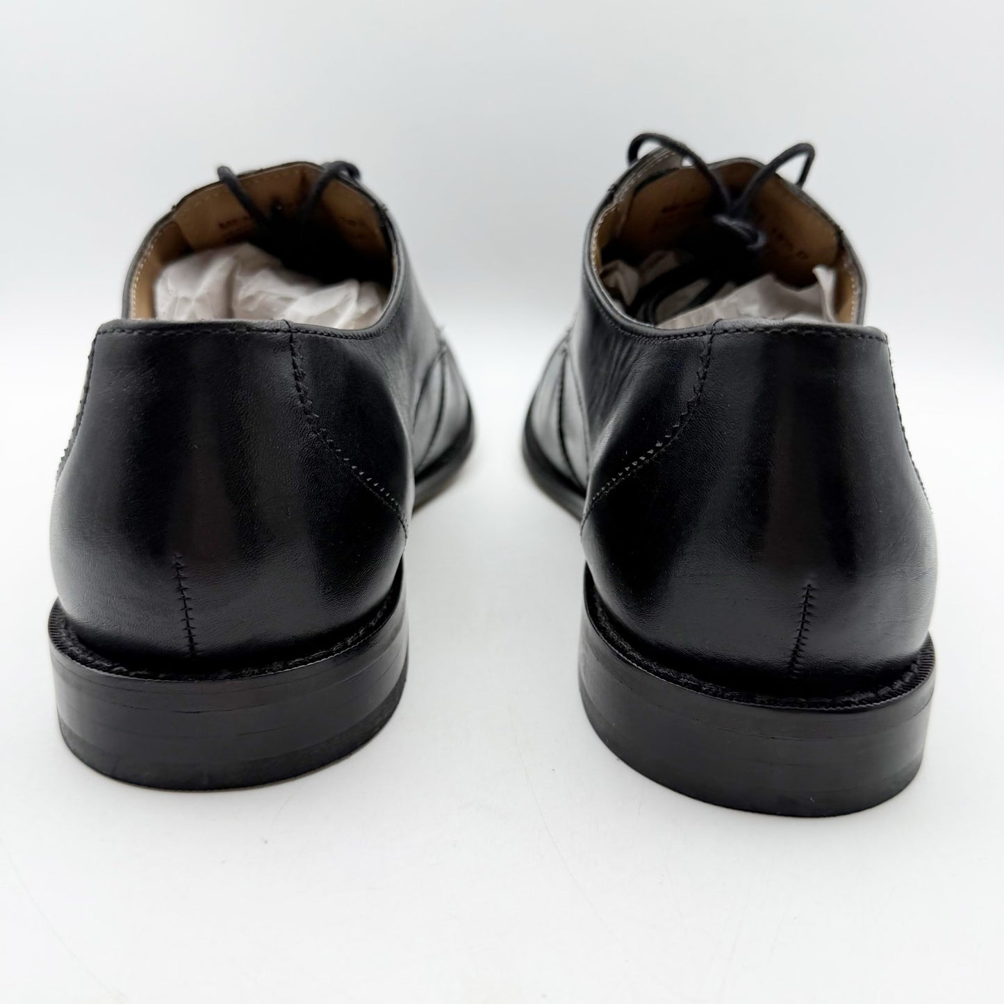 Florsheim Mens Montinaro Cap Toe Oxford Shoes US 9 M Black Leather NIB