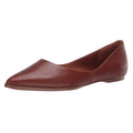 Zodiac Womens Hill Ballet Flats Size 7.5 M EU 38 Cognac Brown Leather NIB