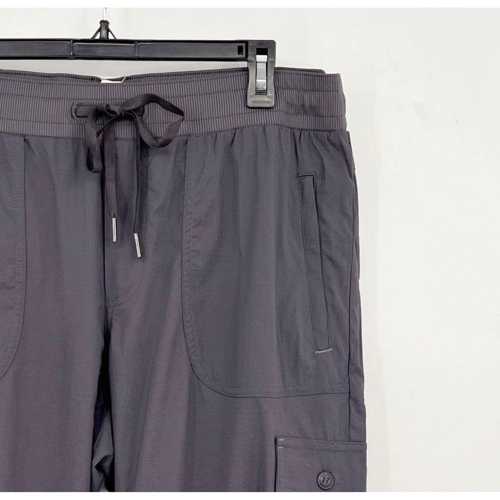 L.L BEAN Women's Vista Camp Pants Large Grey Granite Crop Mid Rise NWT