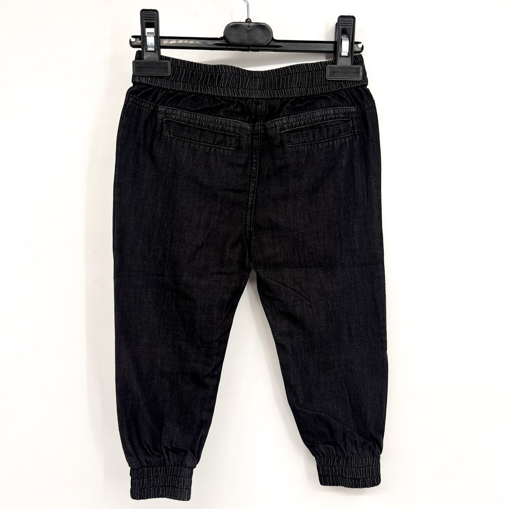 BARDOT JUNIOR Baby Chambray Slouchy Jogger Pants 12-18 Months Dark Grey NWT