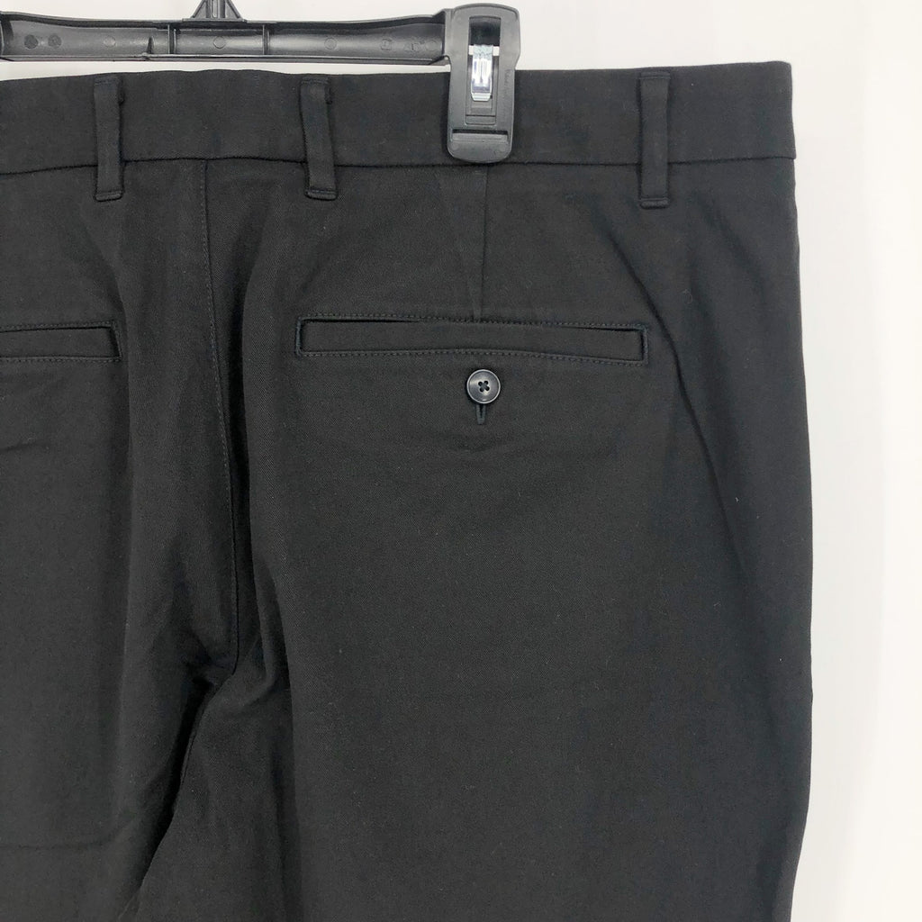 EVERLANE Uniform Mens Performance Chino Pants 36x30 Black Athletic Fit NWT