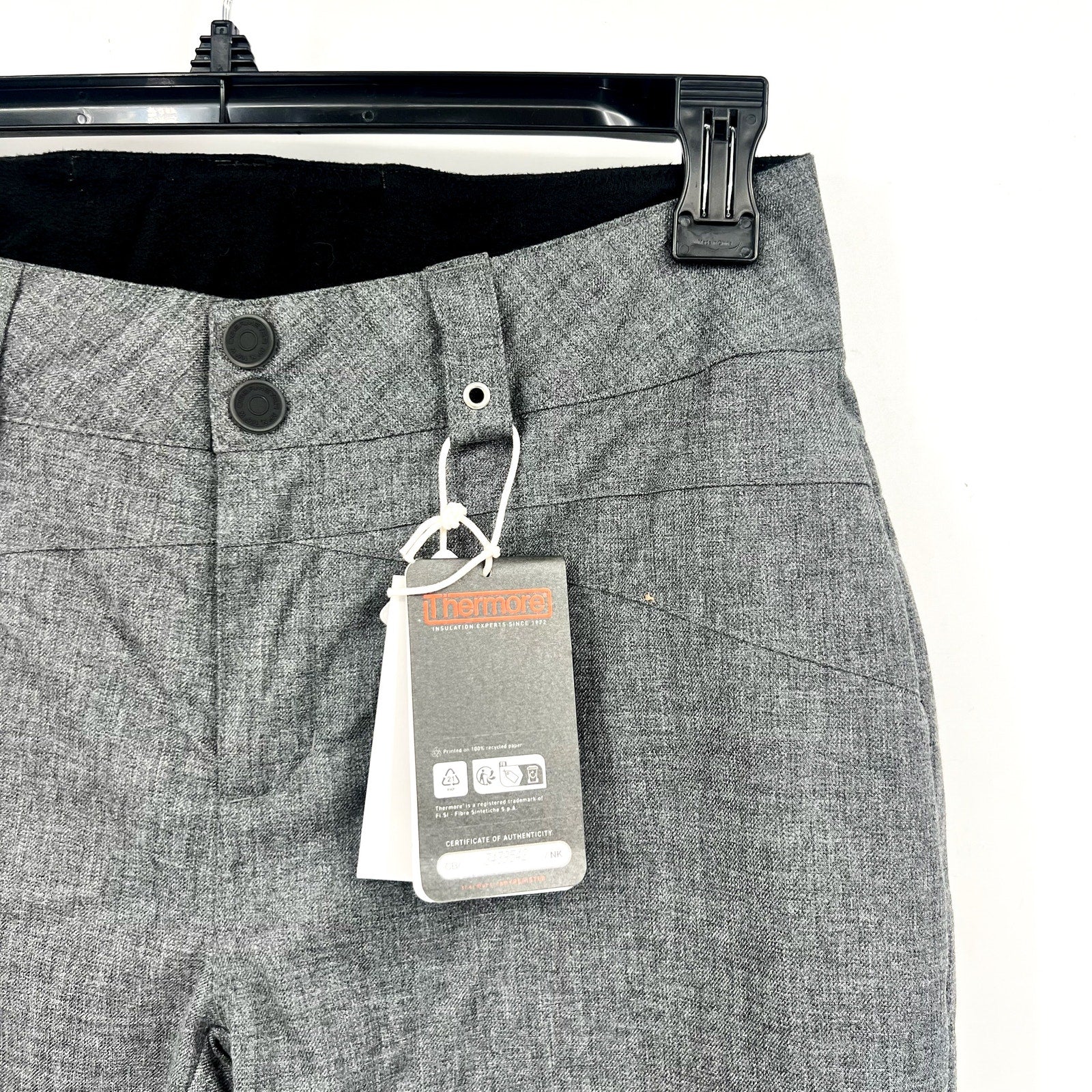 OBERMEYER Women's Malta Snow Ski Pants 2 SHORT Charcoal Grey Waterproof NWT