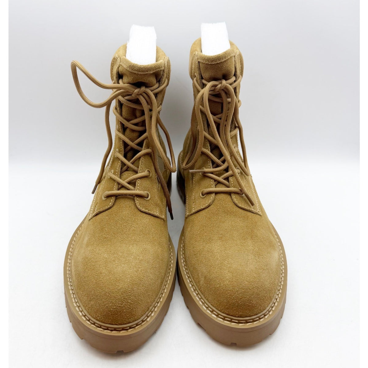 Saint Morta Mens Legion Ankle Combat Boots Size 8 EU 42 Camel Tan Suede NIB