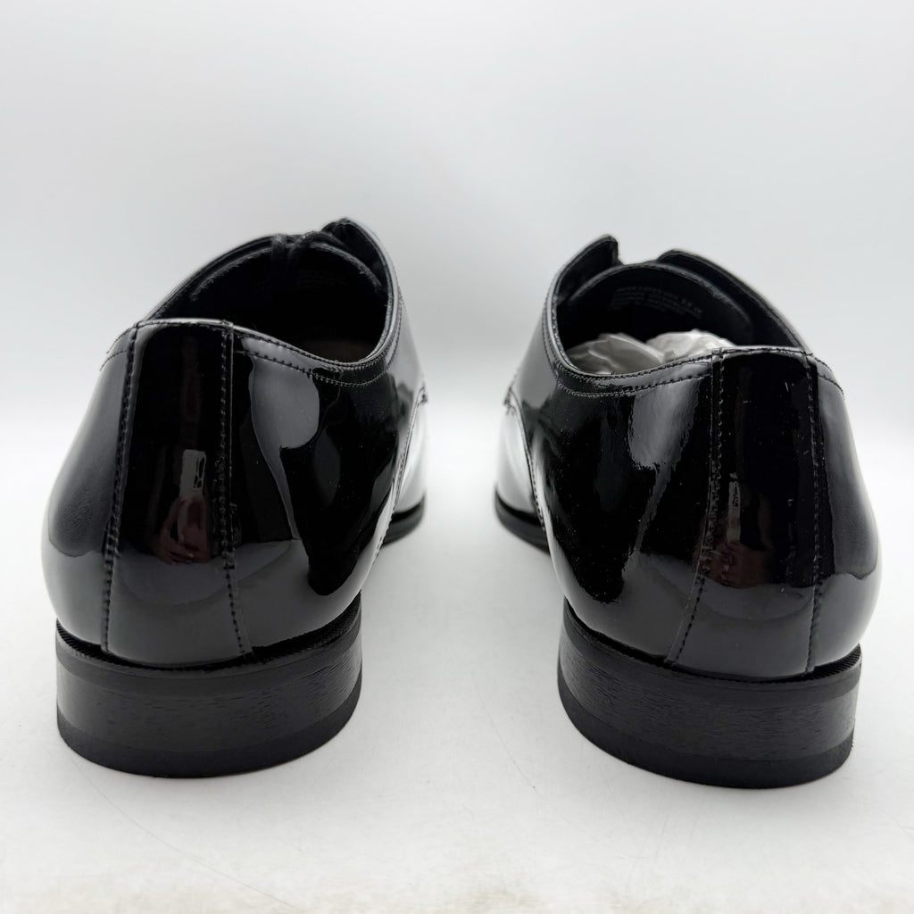 FLORSHEIM Mens Tux Plain Toe Oxford Dress Shoes 13 EEE Black Patent Leather NIB