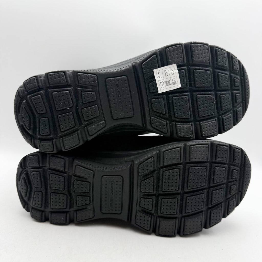 Skechers Womens Easy Going Frostline Winter Boots US 8.5 Black Waterproof NWT