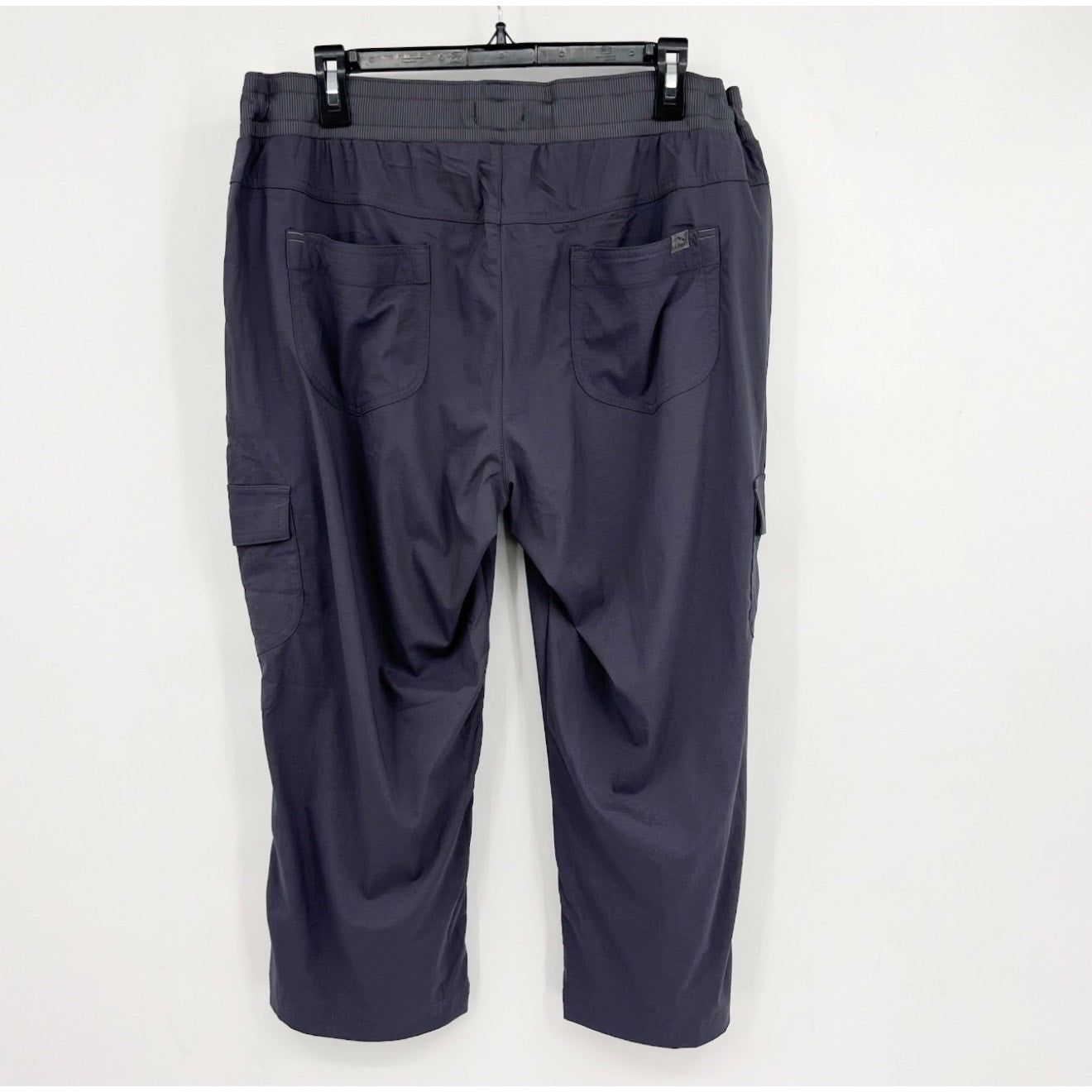 L.L BEAN Women's Vista Camp Pants Large Grey Granite Crop Mid Rise NWT