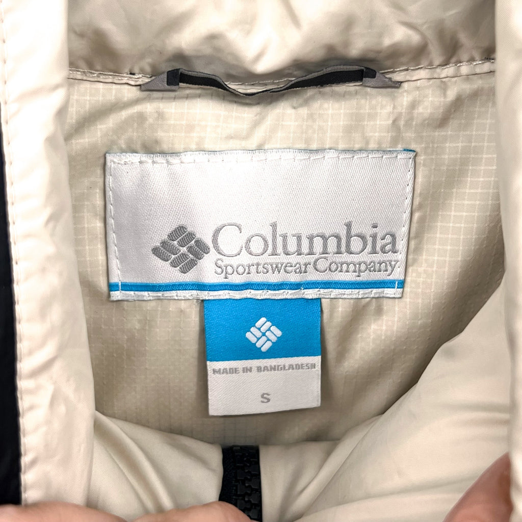 COLUMBIA Men's Autumn Park Down Jacket Small Cream Black NWT