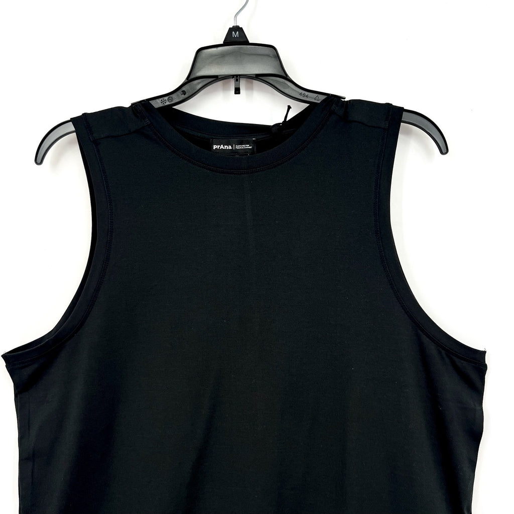 PRANA Women's Sol Searcher Tank Top Large Black Stretch UPF 50+ NWT