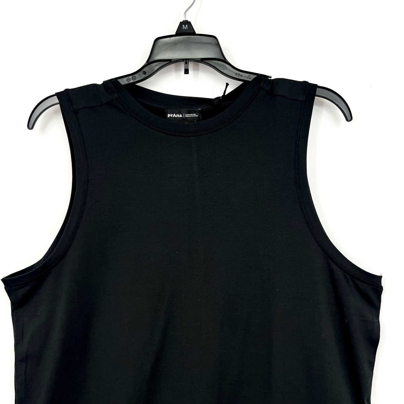 PRANA Women's Sol Searcher Tank Top Large Black Stretch UPF 50+ NWT