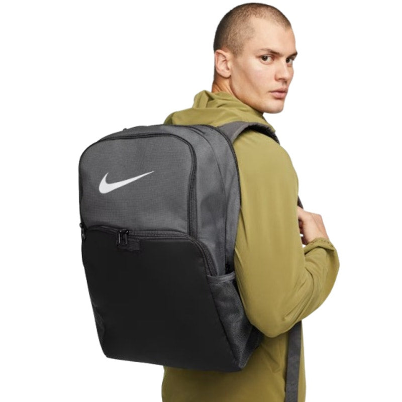 Nike Unisex Brasilia 9.5 Training Backpack XL 30L Iron Grey Black White NWT
