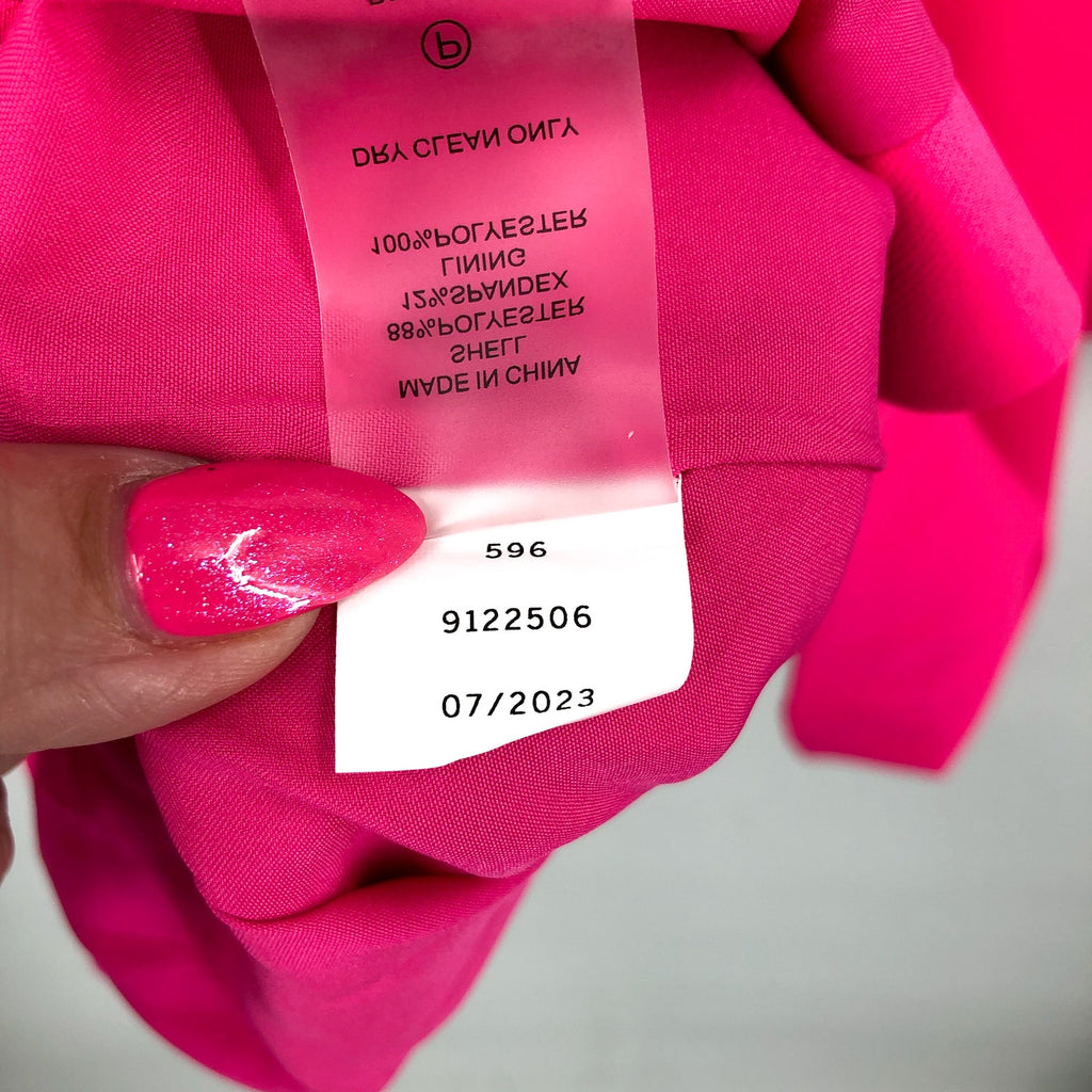 VINCE CAMUTO Womens Garden Romance Blazer Size 4 Hot Pink Jacket NWT