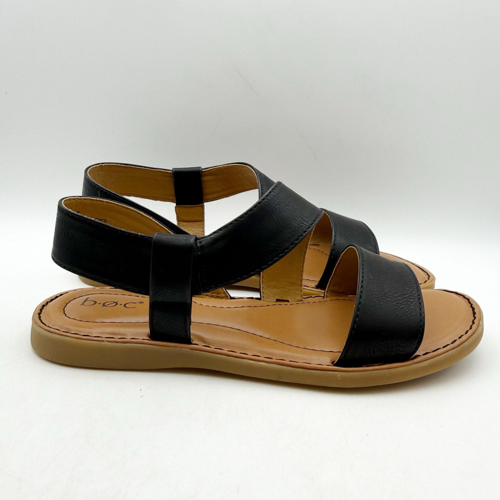 B.o.c. Womens Kacee Criss Cross Sandals US 9 M EU 39.5 Black NIB