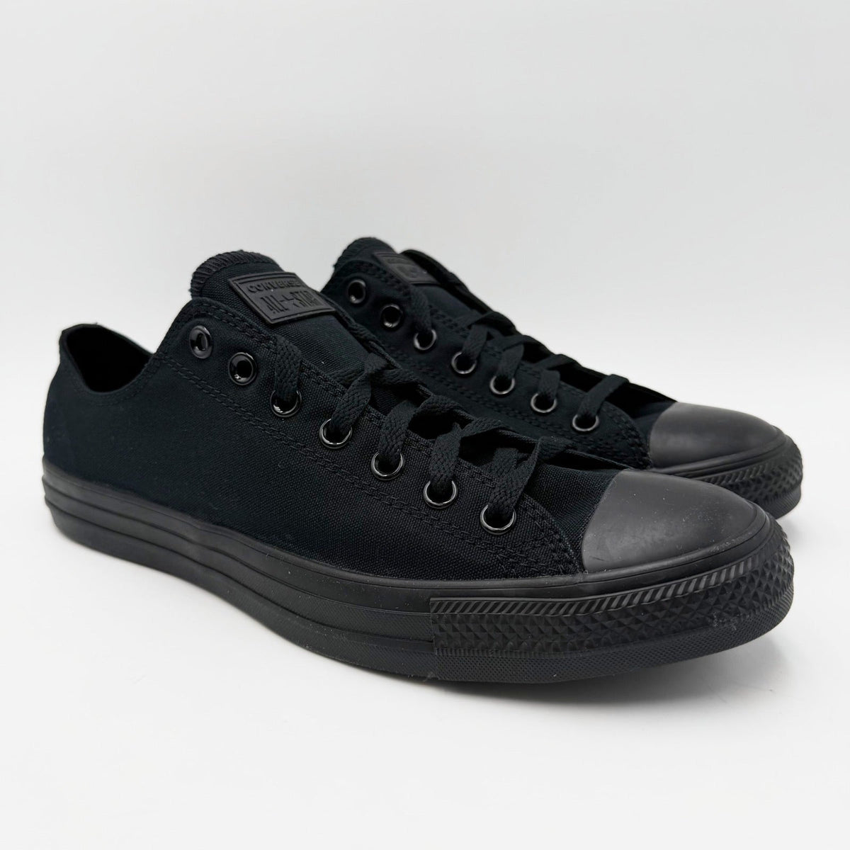 Converse Mens Chuck Taylor All Star Low Sneakers Size 10.5 Black Monochrome NWOB