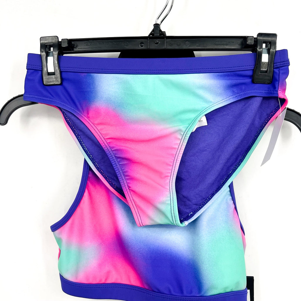 UNDER ARMOUR Girl's Polka Party Blur Racer BIKINI Size 16 Purple Pink NWT
