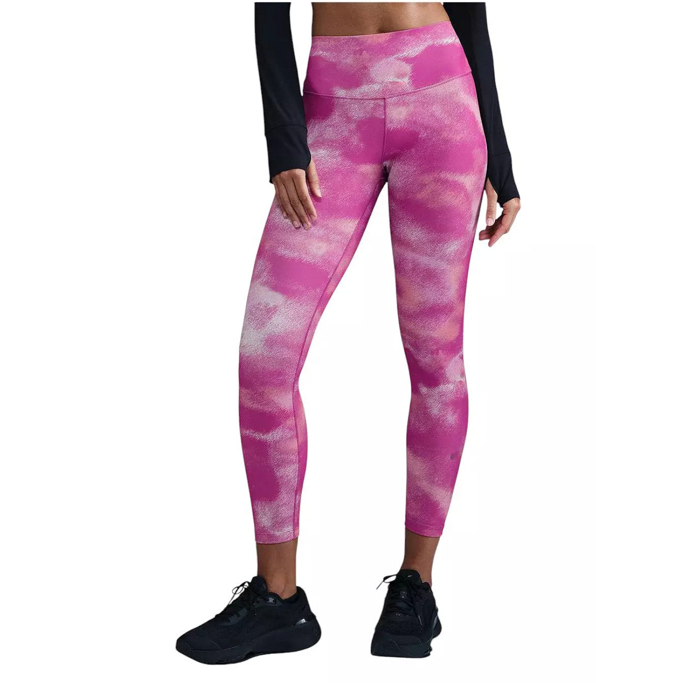 NIKE Women's High-Waisted 7/8 Leggings XS Pink Hot Fuchsia Print Athletic NWT