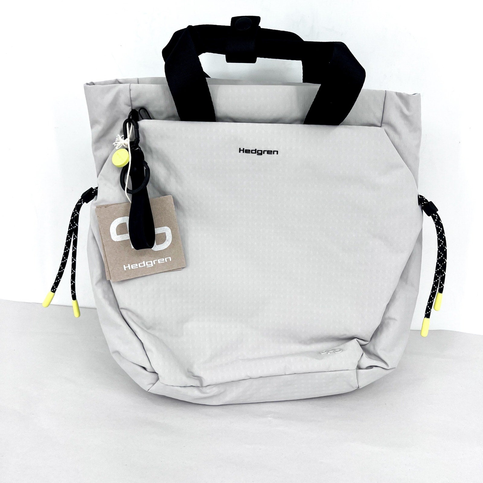 HEDGREN Norio Backpack 2 Handles Bag Small Vaporous Grey Tote NWT
