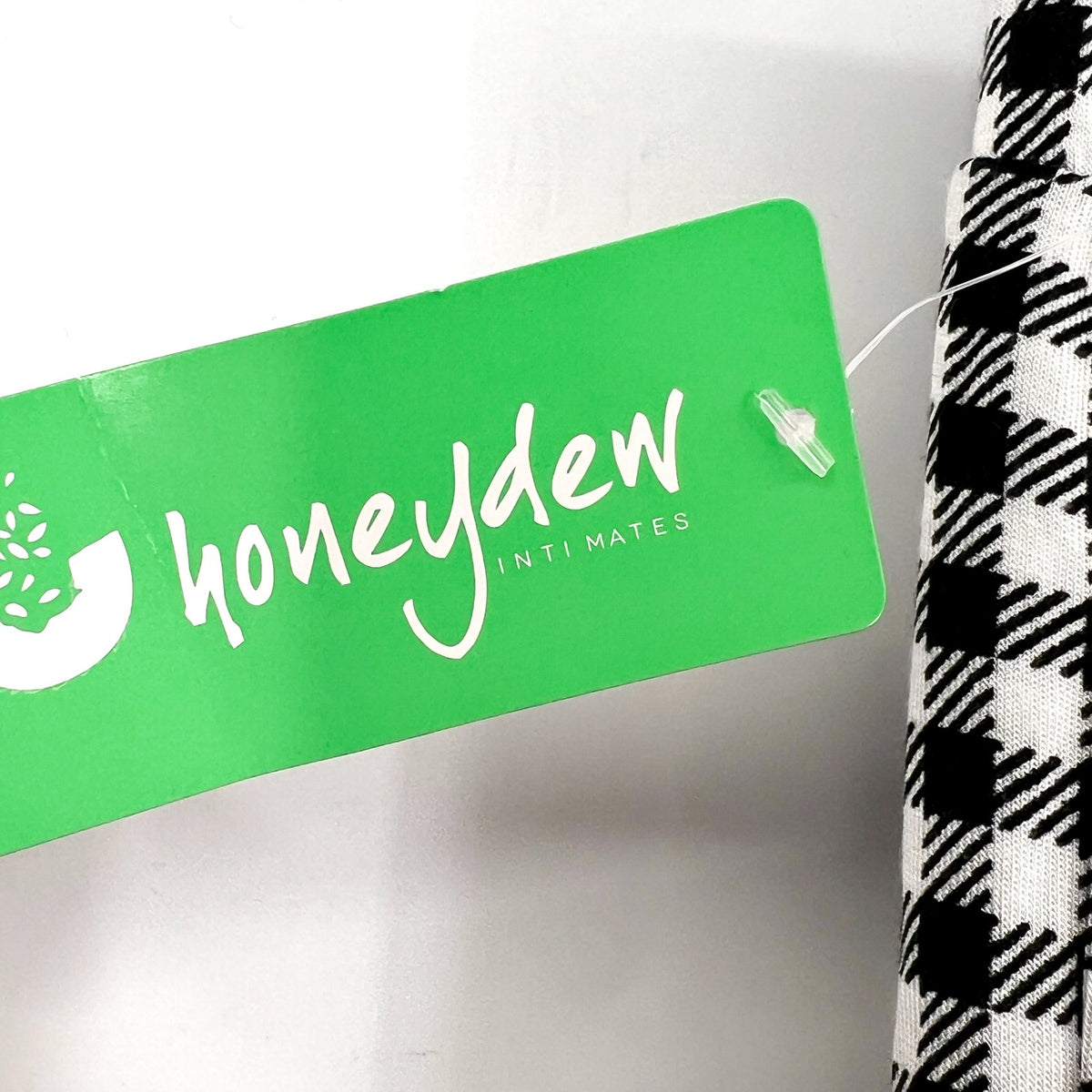 HONEYDEW Womens All American Long Sleeve Top Pants Pajamas Large Black White NWT