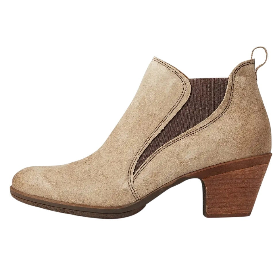 Comfortiva Womens Bailey Ankle Booties Size 8.5 EU 40 Tan Light Grey Leather NIB