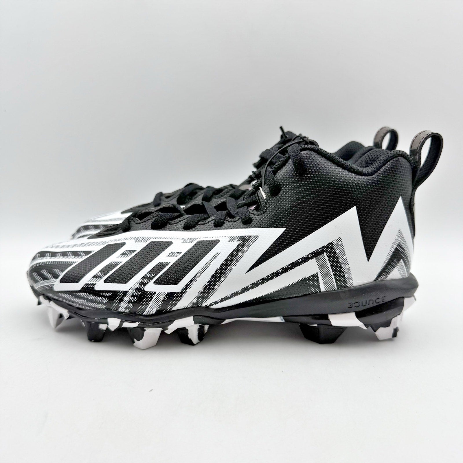 Adidas Youth Freak Spark MD 23 Football Cleats US 3.5 Black White Athletic NWOB