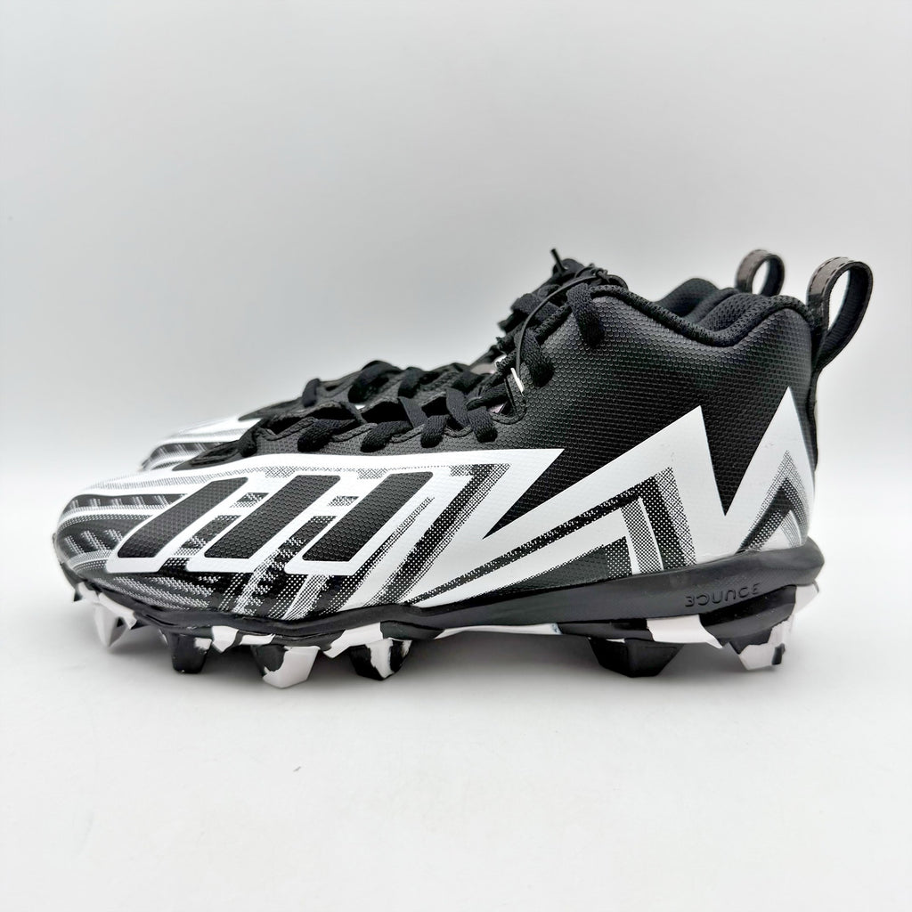 Adidas Kids Freak Spark MD 23 Football Cleats Size 3.5 Youth Black White NWOB