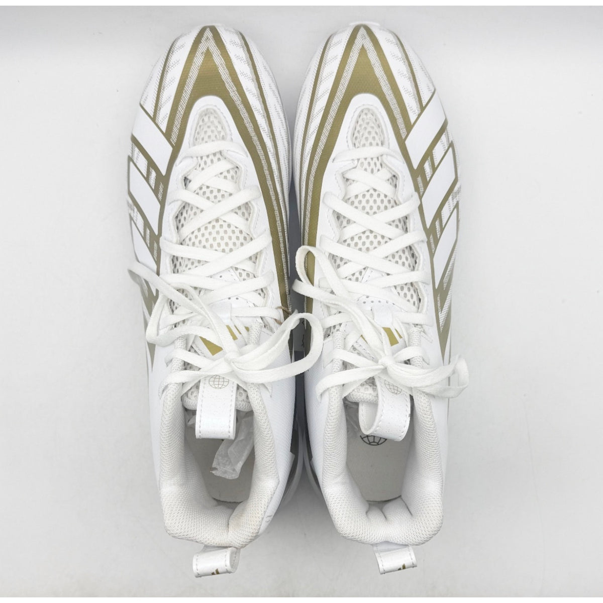 Adidas Men's Freak Spark MD 23 Football Cleats Size 11 White Gold Athletic NWOB