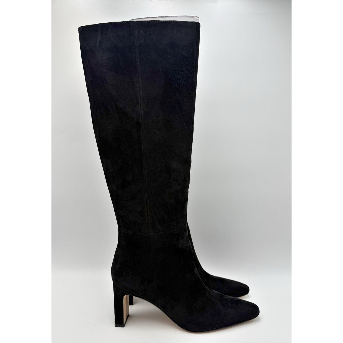 SAM EDELMAN Womens Sylvia Knee High Boots Size 6.5 M Black Suede NIB