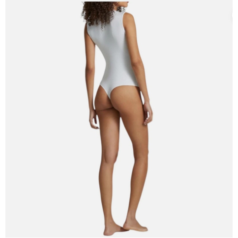 COMMANDO Women's Luxury Rib Signature Bodysuit Medium White Sleeveless NWT