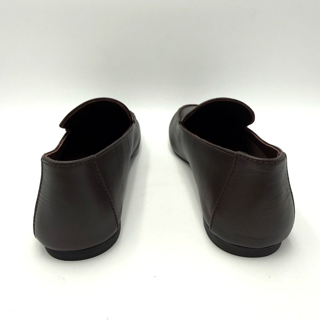 Madewell Womens The Dolli Glove Loafer Size 8.5 Dark Carob Brown Leather NIB