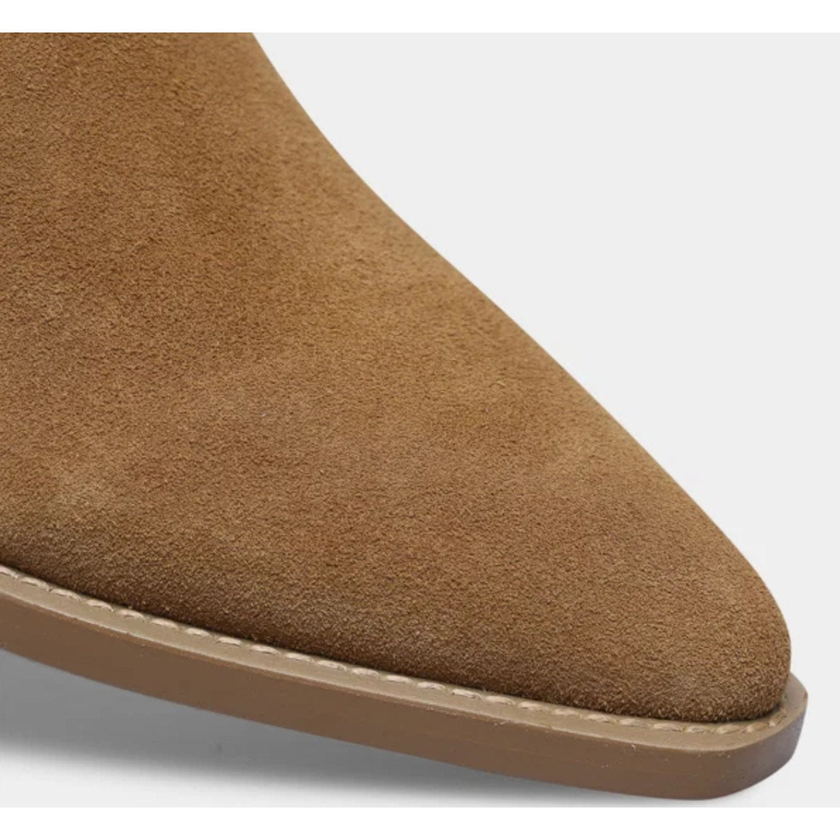 Saint Morta Men's Nomad Pointy Toe Chelsea Boot Size 9 EU 43 Tan Camel Suede NIB