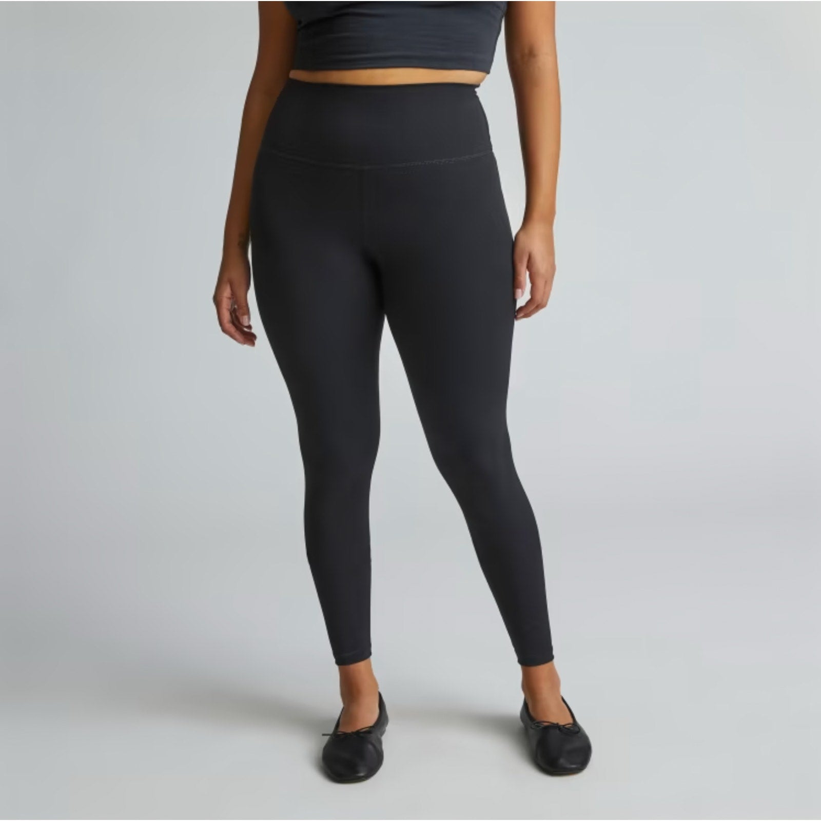 Everlane Womens The Perform Ankle Legging XS Black Extra High Waist Athletic NWT