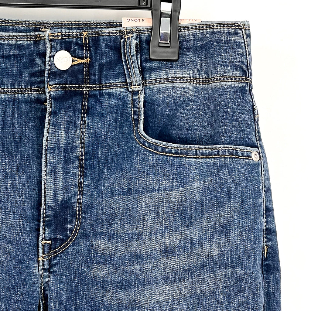 NYDJ Womens Major Wide Leg Capri Jeans Size 4 Long Serendipity Blue NWT