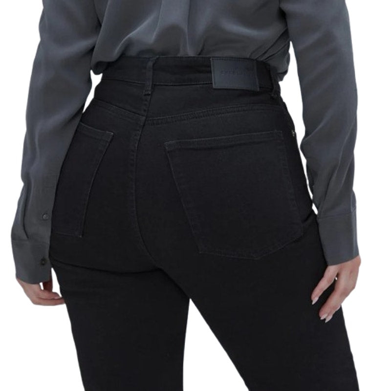 EVERLANE Women's The Curvy Way High Jeans 28x27 US 6 Black Organic Cotton NWT