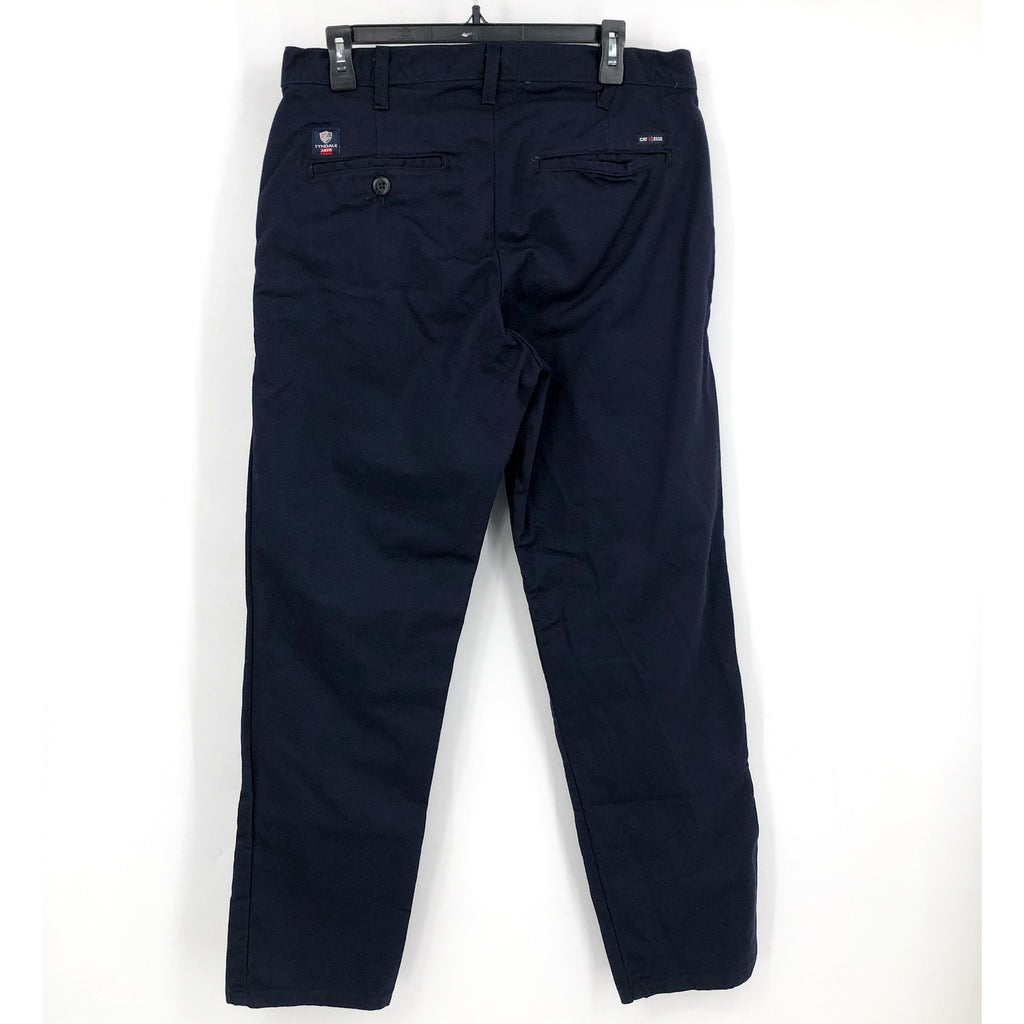 TYNDALE Mens FR CAT2 Industrial Work Pants 34x32 Dark Navy Blue Straight NWOT