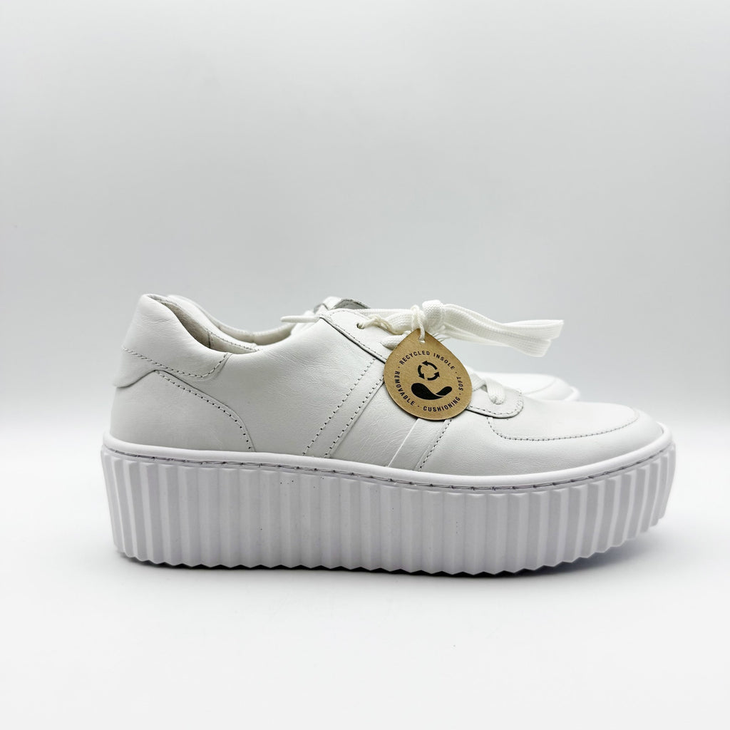 Gabor Womens Gabor 23.203 Casul Sneakers US Size 6 UK 3.5 White Leather NIB