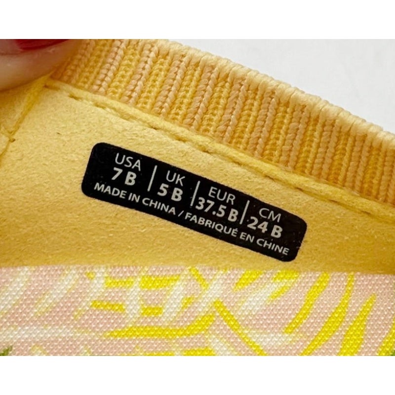 Spenco Women's Blissful Casual Shoes Size 7 Sundress Yellow Slip On Mule NIB