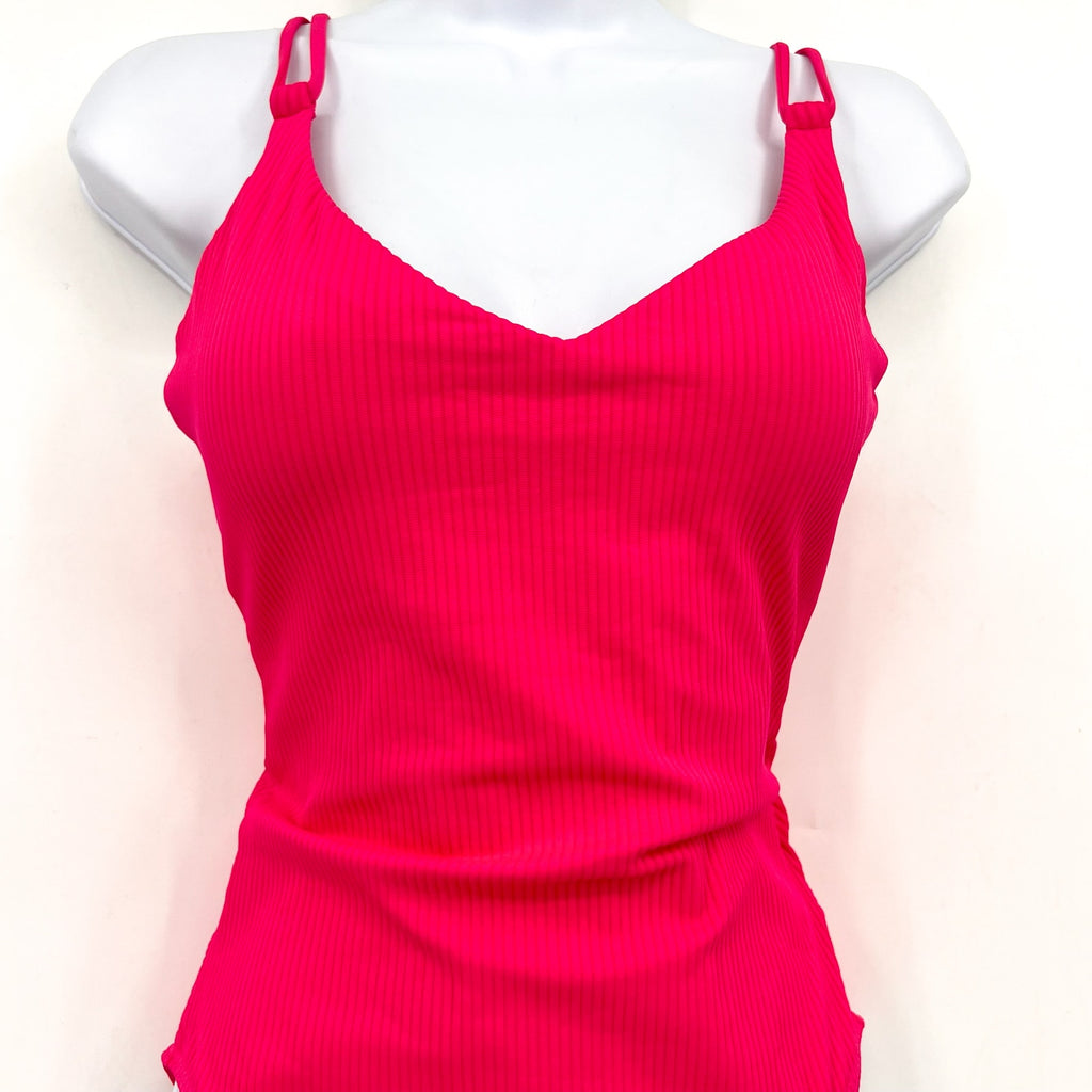 SUNSETS Women's Veronica One Piece Swimsuit Small Pink Begonia Sandbar Rib NWOT