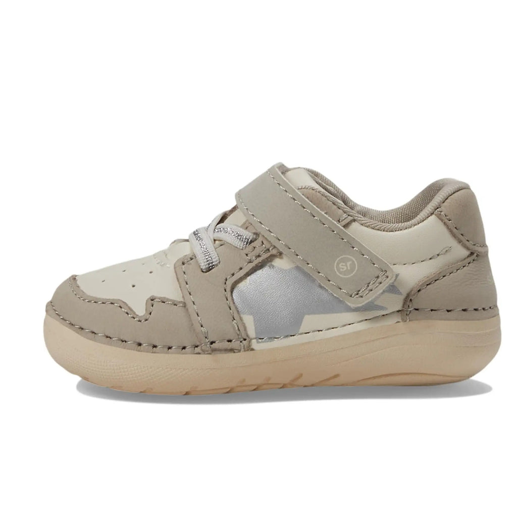 Stride Rite Infant Toddler SM Waverly Ecru Sneaker 3 WIDE Shoes Off White NIB