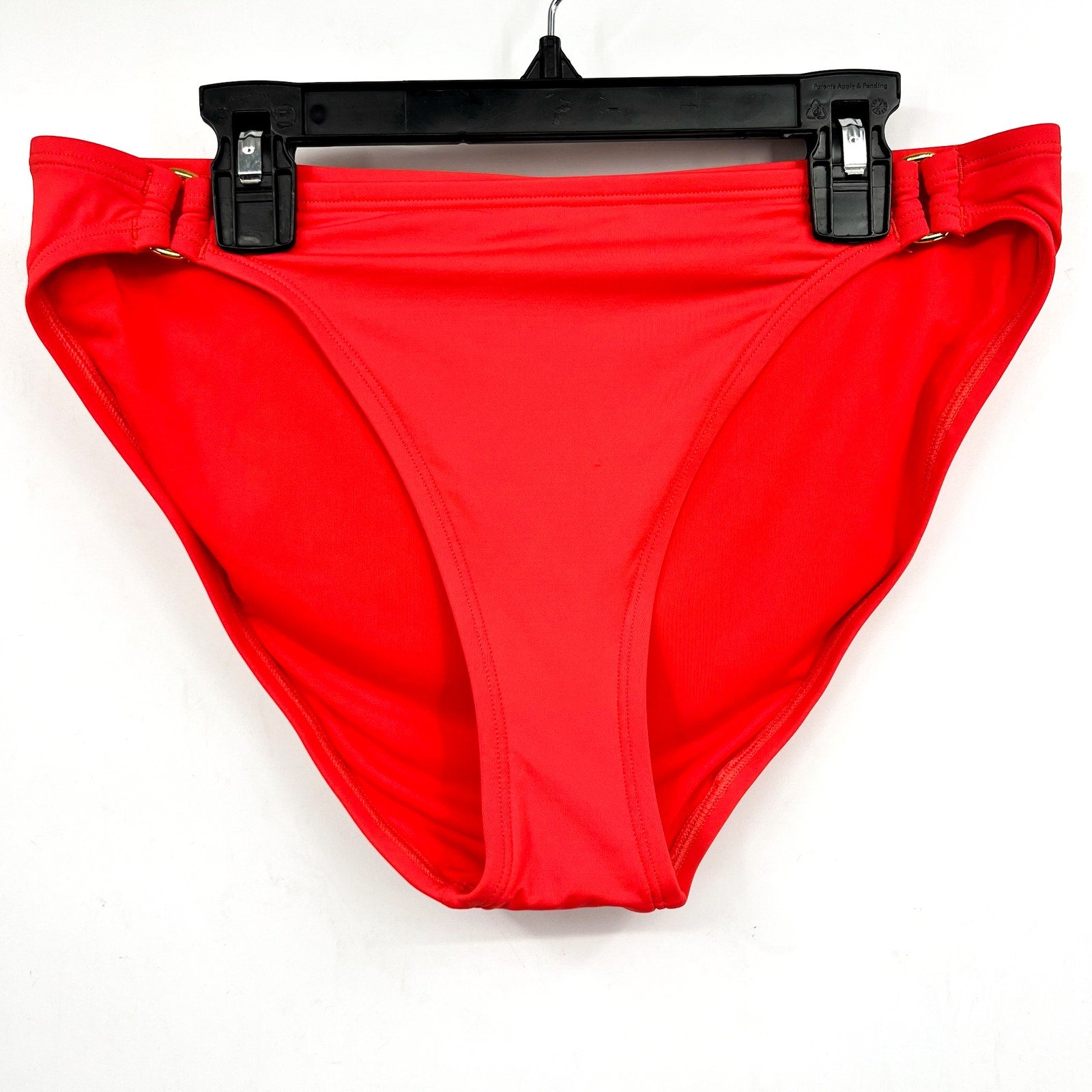 TOMMY BAHAMA Pearl Hipster Ring Bikini Bottom Medium Red Coral UPF 50+ NWOT