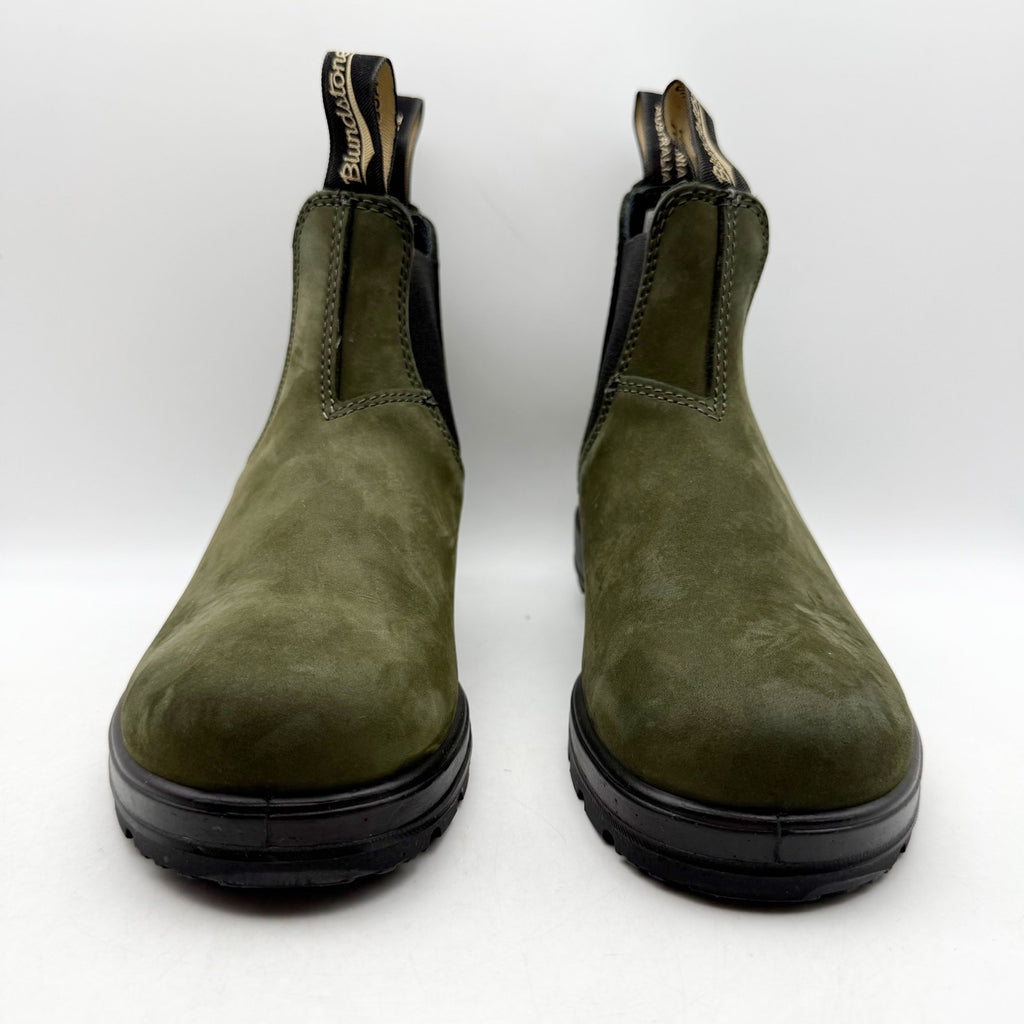 Blundstone Womens BL2442 Chelsea Boots US 7 Green Leather Water Resistant NWOB