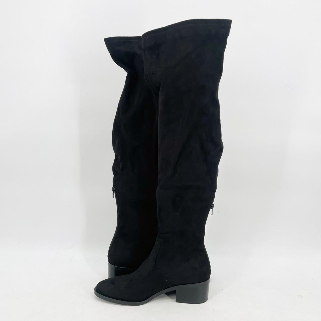 Steve Madden Women's Georgette Over the Knee Boots Size 8 Black Pull On NIB