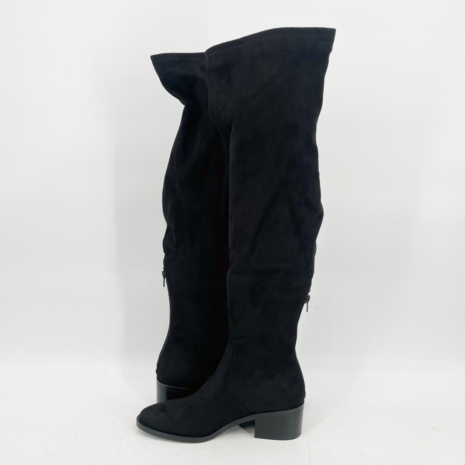 Steve Madden Women's Georgette Over the Knee Boots Size 8 Black Pull On NIB