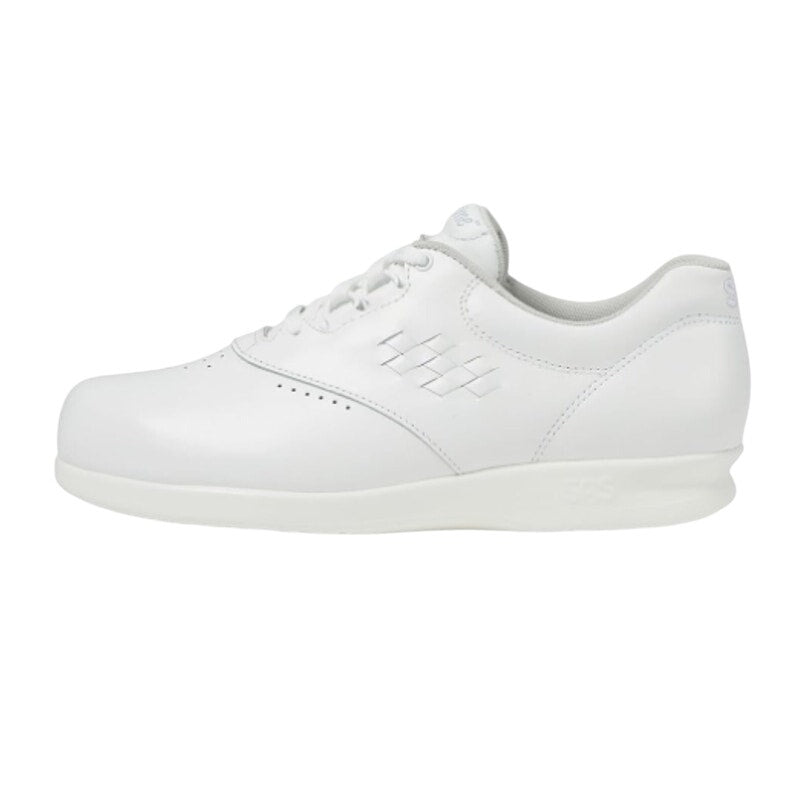 SAS Womens Free Time Comfort Walking Sneakers US 10.5 Wide White Leather NIB