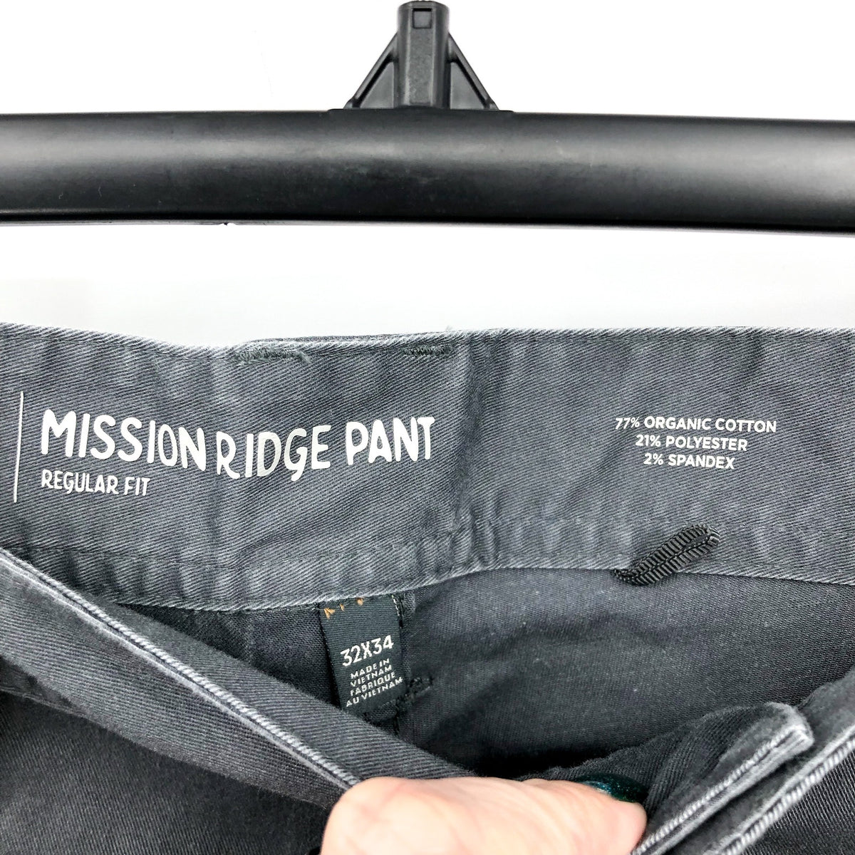 TOAD & CO. Men's Mission Ridge Lean Pants 32x34 Grey Iron Vintage Wash NWT