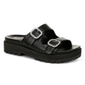 Vionic Womens Capitola Lug Platform Sandals US 11 Black Leather Rhinestone NWOB