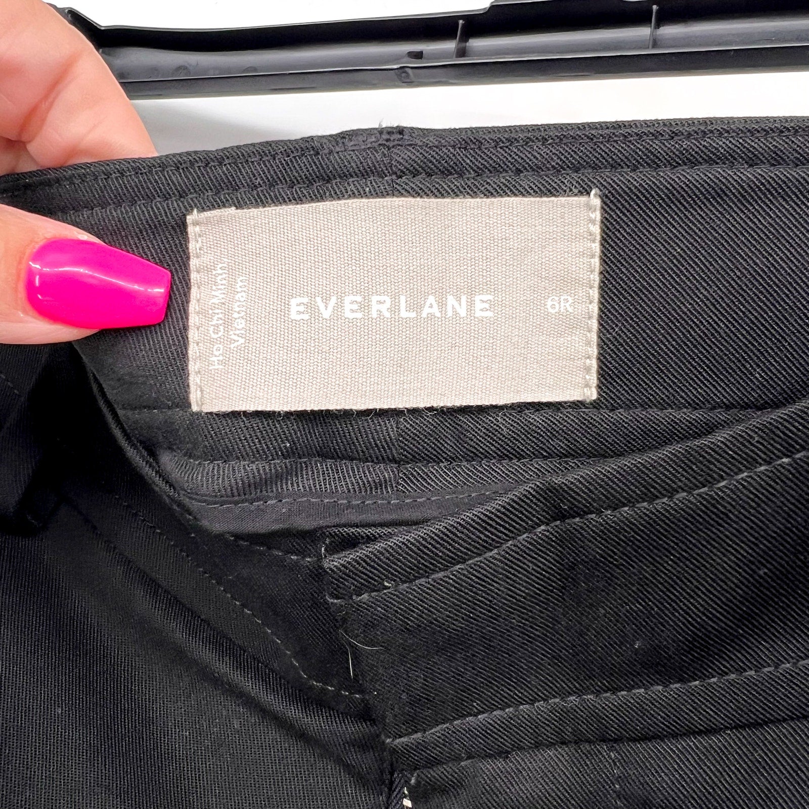 Everlane Womens The Way-High Drape Pants Size 6 Black 31" Inseam Pleated NWT
