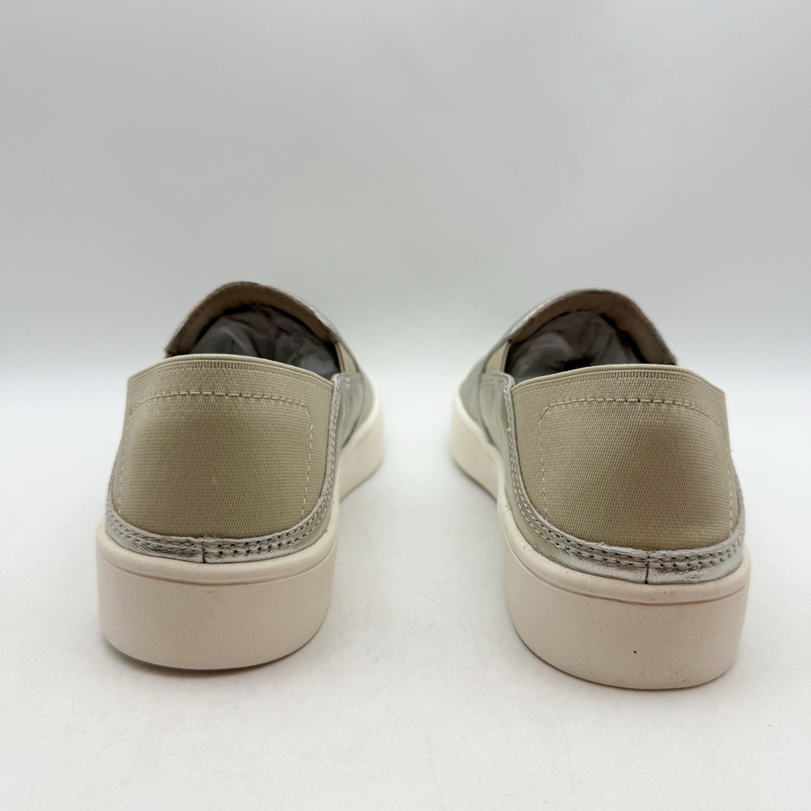 Spenco Womens Saylor Slip On Sneakers US 5 M EU 35 Champagne Gold Leather NIB