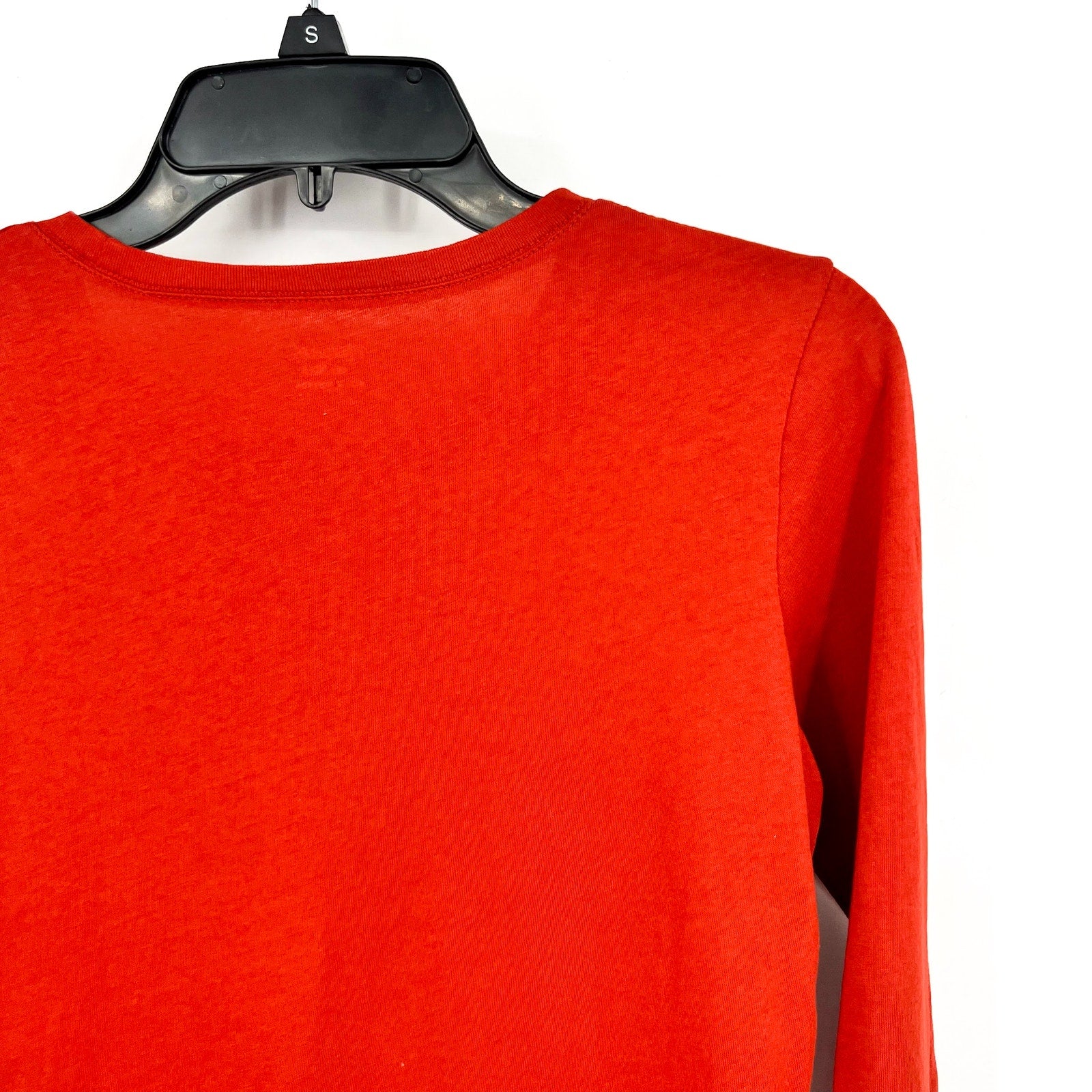 MADEWELL Women's Northside Vintage Long-Sleeve Tee XXS Orange Etruscan Clay NWT